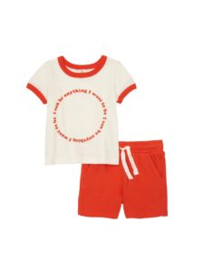 Image of sale on Ringer Graphic Tee & Shorts Set