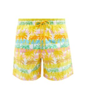 Image of sale on Moorea palm-print recycled-fibre swim shorts