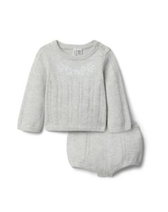 Image of sale on Kids’ Cable Knit Sweater & Bloomers Set