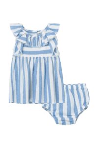 Image of sale on Ruffle Stripe Dress