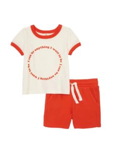 Image of sale on Ringer Graphic Tee & Shorts Set