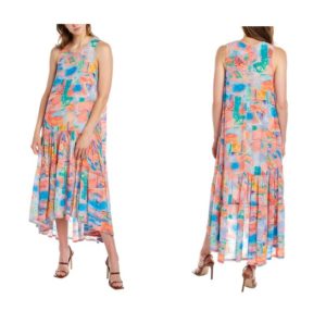 Image of sale on Drop-Waist Midi Dress