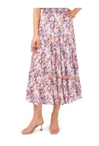 Image of sale on Floral Tiered Midi Skirt