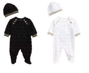 Image of sale on Chenille Logo Footie & Hat Set