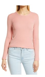 Image of sale on Lexi Rib Crewneck T-Shirt