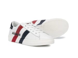 Image of sale on Kids double stripe lace-up sneakers size 30-32