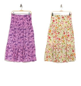 Image of sale on Britton Paisley Cotton Midi Skirt