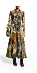 Image of sale on Natalie Embroidered Short-Sleeve Maxi Dress