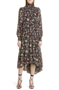 Image of sale on Paisley Long Sleeve High-Low Dress