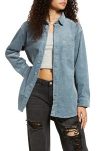 Image of sale on Gender Inclusive Stretch Cotton Corduroy Button-Up Shirt