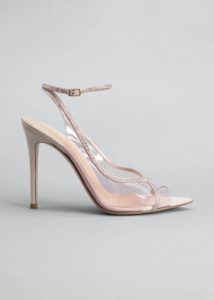 Image of sale on Crystal Plexi Ankle-Strap Sandals