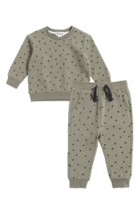 Image of sale on Geo Print Sweatshirt & Sweatpants Set