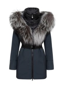 Image of sale on Moire Fur & Down Carcoat