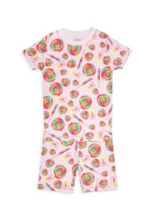 Image of sale on ​Little Girl’s 2-Piece Lollipop-Print Pajama Set