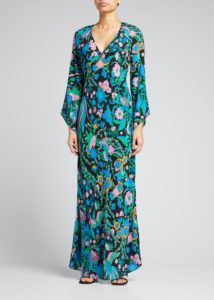 Image of sale on Peyton Floral-Print Maxi Dress
