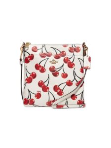 Image of sale on Kitt Cherry-Print Leather Messenger Bag