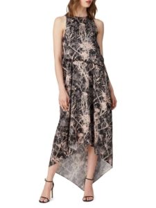 Image of sale on Abstract-Print High-Low Dress