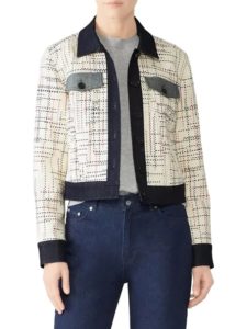 Image of sale on Contrast Trim Denim Jacket