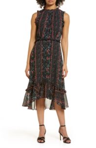 Image of sale on Sleeveless Mock Neck Midi Dress