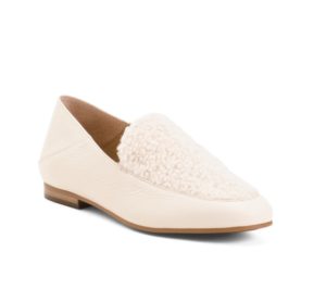 Image of sale on Frieda Curly Faux Shearling Leather Loafers