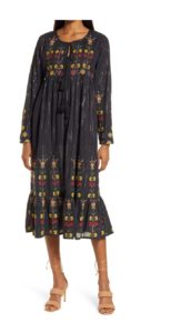 Image of sale on Ganika Long Sleeve Midi Dress
