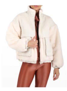 Image of sale on Aina Short Faux-Sherpa Jacket xs, xl