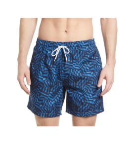 Image of sale on Men’s Sano Geometric Print Swim Trunks