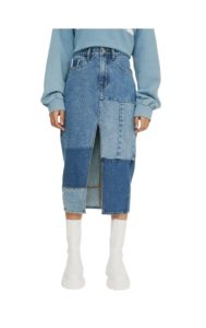 Image of sale on Midi Patch Denim Skirt