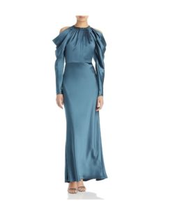 Image of sale on Long Sleeve Cold Shoulder Gown