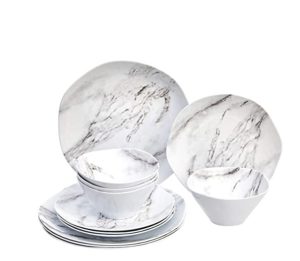 Image of sale on Melamine Dinnerware Set, Service for 4
