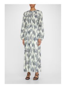 Image of sale on Sunrise-Print Back Open Detail Maxi Dress