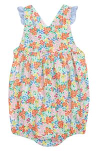 Image of sale on Floral Print Frill Cotton Romper