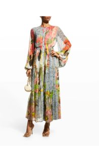 Image of sale on Josefina Printed V-Neck Button-Front Dress size s