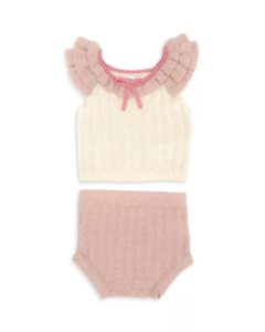 Image of sale on Girls’ Hannah Sweater Knit Top & Shorts Cotton Set – Baby