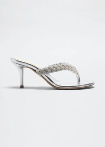 Image of sale on 70mm Shimmery Metallic Thong Sandals