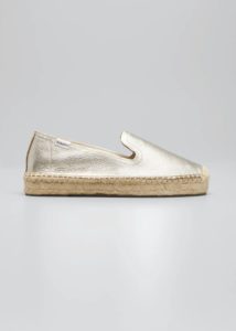 Image of sale on Metallic Slip-On Loafer Espadrilles