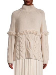 Image of sale on Colmo Fringed Wool Sweater