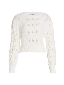 Image of sale on Cynthia Cable Crochet Sweater