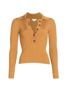 Image of sale on Plaited Rib Polo Shirt