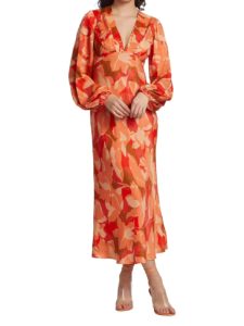 Image of sale on Ashland Floral-Print Maxi Dress