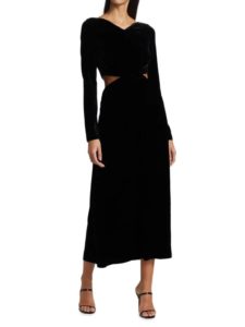 Image of sale on Mast Velvet Cut-Out Dress
