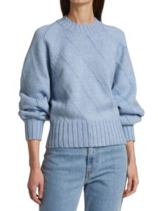 Image of sale on Claes Diagonal Rib-Knit Sweater