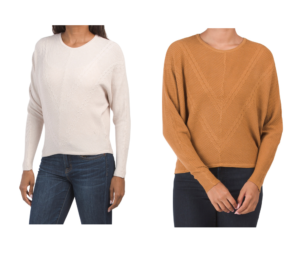 Image of sale on Dolman Mitered Rib Sweater