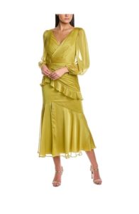 Image of sale on Irina Bishop Sleeve Midi Dress