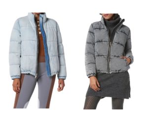 Image of sale on Bleached Denim Super Puffer Jacket