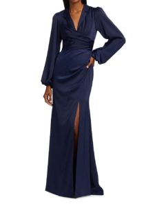 Image of sale on Kali Wrapped Satin Gown