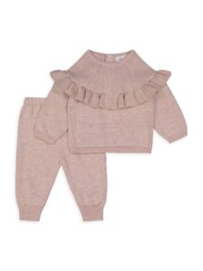 Image of sale on Baby Girl’s 2-Piece Sweater & Joggers Set