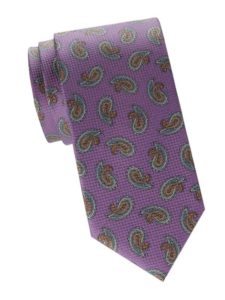Image of sale on Paisley Print Silk Tie