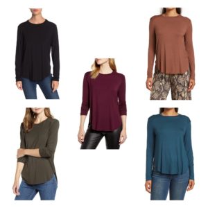 Image of sale on Long Sleeve Shirttail Hem Shirt