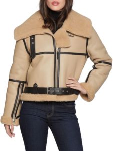 Image of sale on Shearling Moto Jacket